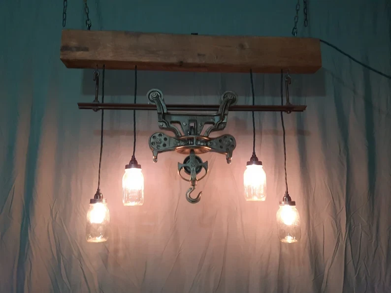 Hay Carrier Chandelier